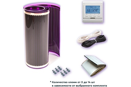 Комплект теплого пола VIOLET FLOOR 210, 4 кв.м, ширина 1 м, с программируемым терморегулятором VLT1000334