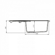 Кухонная мойка Iddis Kitchen G 77 см песок