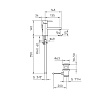 Смеситель для раковины Bossini Oki Z005301.030 с донным клапаном, хром