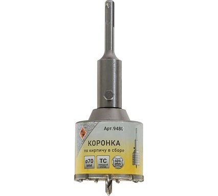 Коронка по кирпичу (70х50 мм; SDS-plus) для перфораторов Энкор 9480