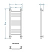 Полотенцесушитель водяной Energy Prestige 80x30 см