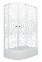 Душевой уголок Тритон Коралл В 120х80, стекло мозаика, R