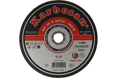Диск отрезной по нержавеющей стали 180х1.9х22 мм INOX Karbosan 10420