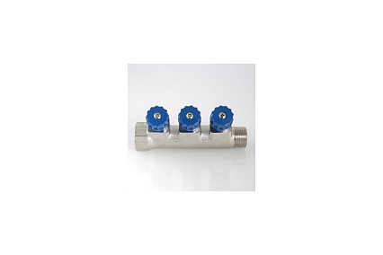 Коллектор с регулирующими вентилями 1х3 вых. 1/2 нар. Valtec VTc.560.N.0603