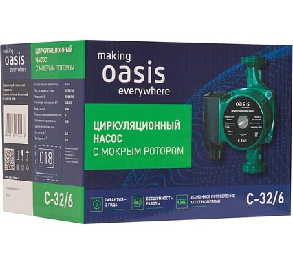 Циркуляционный насос Oasis C-32/6 4640130924478