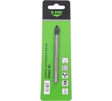 Сверло по стеклу и плитке Glass 2C 10x100 мм D.BOR D-DB-G2C-C-10