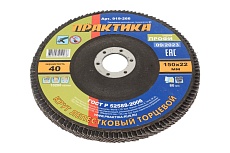 Круг лепестковый шлифовальный (150х22 мм; Р 40) Практика 919-266