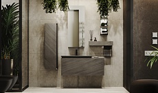 Мебель для ванной Jorno Incline 110 см подвесная, бетон