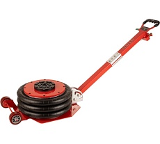 Домкрат пневматический подкатной Wiederkraft 5т, 145-440 мм, с регулировкой угла наклона рукояти WDK-81813D