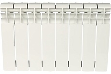 Биметаллический радиатор Rommer Profi BM 350 BI350-80-80-130 8 секций RAL9016 86631