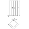 Душевой уголок Aquanet Alfa Cube 90x90, квадратный