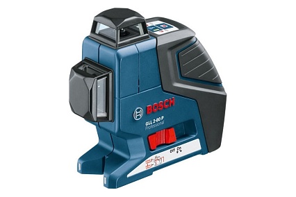 Линейный лазерный нивелир Bosch GLL 2-80 P + вкладка под L-Boxx 0.601.063.204
