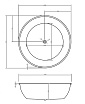 Акриловая ванна Abber AB9279MB 150x150 черный матовый