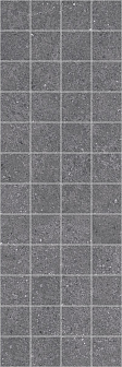 Декор Laparet Mason мозаичный чёрный 20х60 см, MM60109