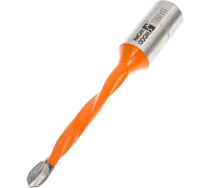 Сверло присадочное сквозное 5x70x10 мм, для ЛДСП, левое WOODWORK 314.050.L