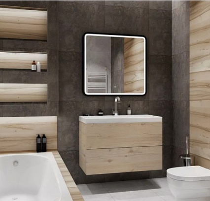 Мебель для ванной Art&Max Verona Push 100 см гаскон пайн светлый