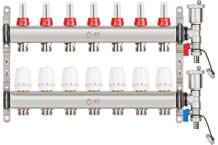 Коллекторная группа AV Engineering AVE136, 7 выходов AVE13600107