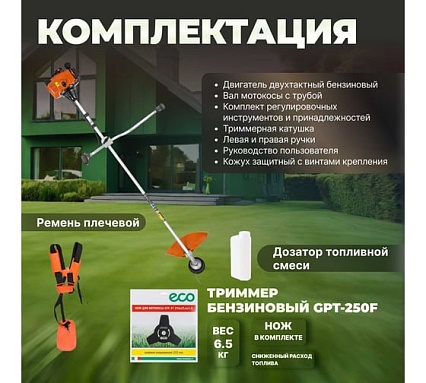 Мотокоса Eco GTP-250F EC1574-0