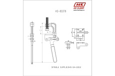 Зажим с опрокидывающимся прихватом HS CLAMP HS-80379