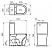 Унитаз-компакт BelBagno Etna BB2157CPR/BB2157T безободковый