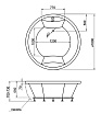 Акриловая ванна Aima Omega 180x180 new