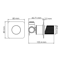 Смеситель WasserKRAFT Mosel A4651.271.057.136 с гигиеническим душем, хром