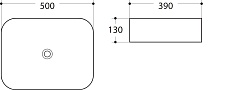 Раковина Art&Max AM-78109-MB 50 см черный