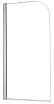 Шторка для ванны Azario Merrit NF6211 700 70x150 прозрачная, профиль серебро