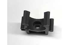 Пластиковая клипса для труб КХЭМ серая, д.16 мм, 100 шт. KLP-16 grey