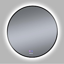 Зеркало Grossman Cosmo-норма 70x70 см с подсветкой и подогревом, черный 1970702