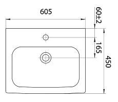 Раковина Iddis 0146000i28 60 см белый