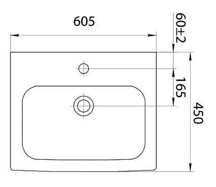 Раковина Iddis 0146000i28 60 см белый