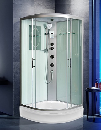 Душевая кабина WeltWasser WW500 WERRA XL 1004 100x100 с г/м, хром, прозрачное 10000014050