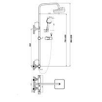 Душевая стойка Orange T02S4-912cr хром