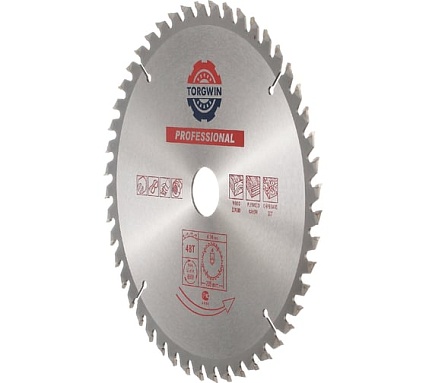 Диск пильный по дереву (235х30/25.4 мм; 48 зубьев) TORGWIN S65519