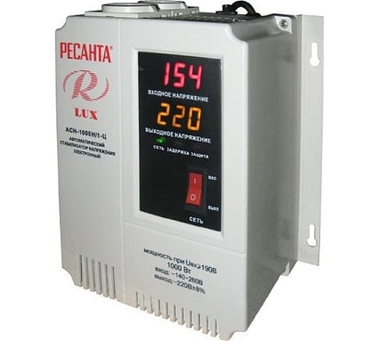 Стабилизатор напряжения Ресанта АСН 1000 Н/1-Ц Lux 63/6/14