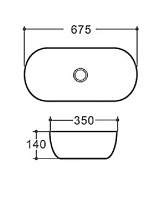 Раковина Art&Max AM2810A 67.5 см белый