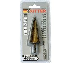 Сверло ступенчатое по металлу (4-30 мм; HSS M2) RITTER PS14204300