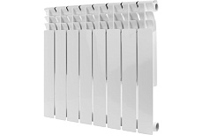 Биметаллический радиатор Rommer Optima BM 500 8 секций RAL9016 89572
