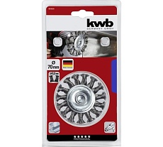 Щетка плоская для дрели 70 мм, HSS, жесткая KWB 603030