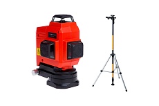 Лазерный уровень TopLiner 3-360 + телескопическая штанга Silver с треногой ADA А00610