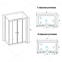 Душевой уголок RGW Classic CL-43 100x120 прозрачное