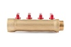 Коллектор с шаровыми кранами PROFACTOR в/н 1" х 4 вых 1/2"нар PF MV 265.4