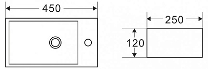 Тумба с раковиной BelBagno Kraft Mini 45 см