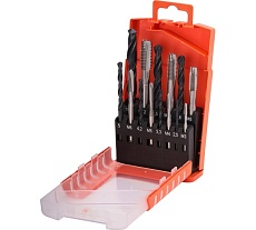 Набор машинных метчиков Bucovice Tools М3-М12, HSS 104001