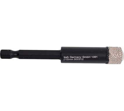 Коронка  алмазная для сухого сверления 12 мм KWB 500312