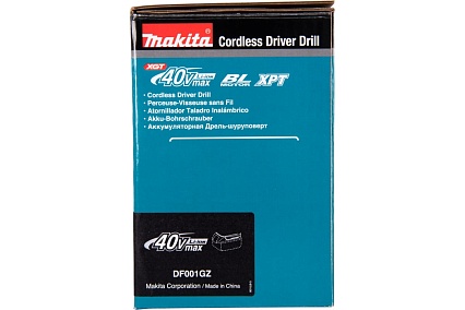 Аккумуляторная дрель-шуруповерт Makita XGT BL 40В DF001GZ