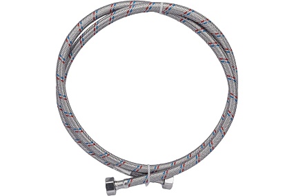 Подводка для воды СТМ сталь 1/2", гайка-гайка, 150 cм CWFHF150