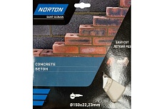Алмазный диск с сегментированной кромкой 150x22.2, бетон NORTON 70184603373