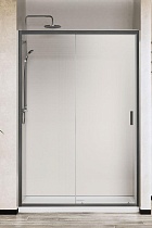 Душевая дверь Vincea City VDS-5CT130CLGM 130x195 вороненая сталь, прозрачная